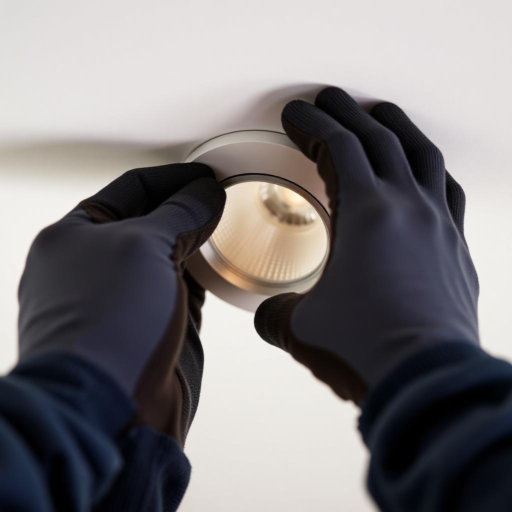 Fitting a recessed downlight